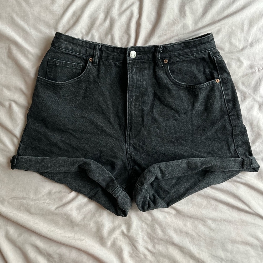 Zara Black Jean Shorts